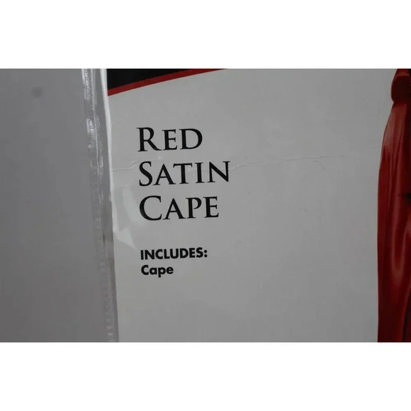 ladies SPIRT Red Satin Cape one size fits all. - Picture 2 of 4